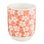 Tasse 100 ml Rosa Porzellan Blumen Rund Teebecher